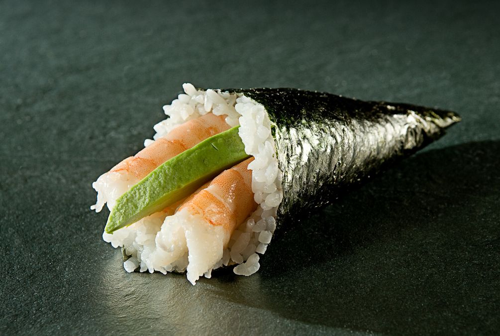 Temaki avocado ebi