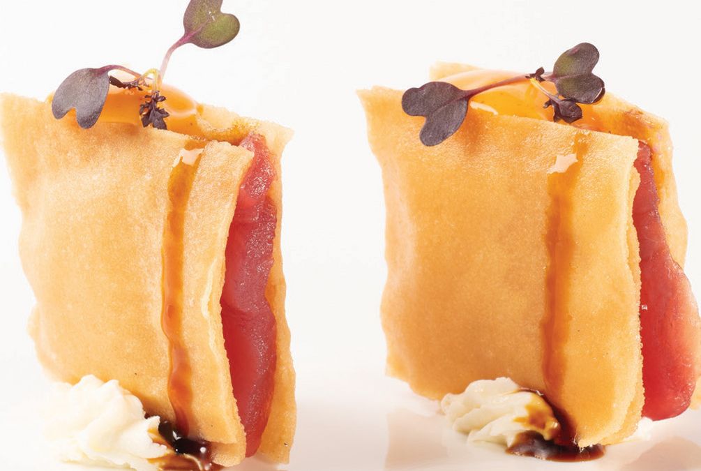 Mille foglie di salmone