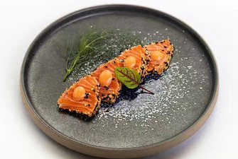 Salmone ai sesamo