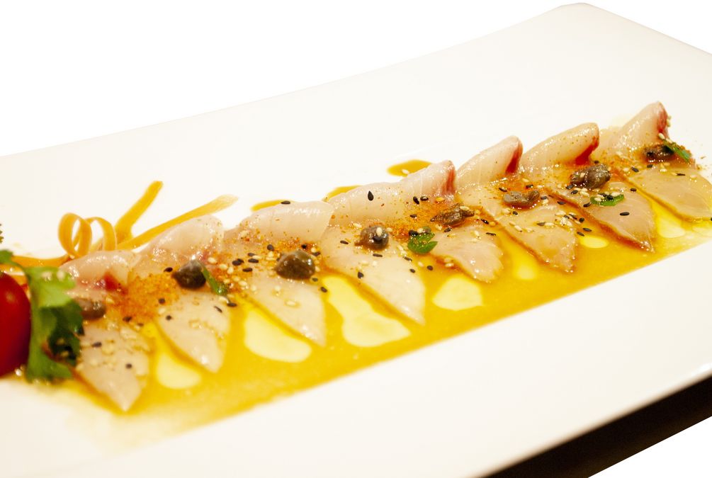 Carpaccio di pesce bianco