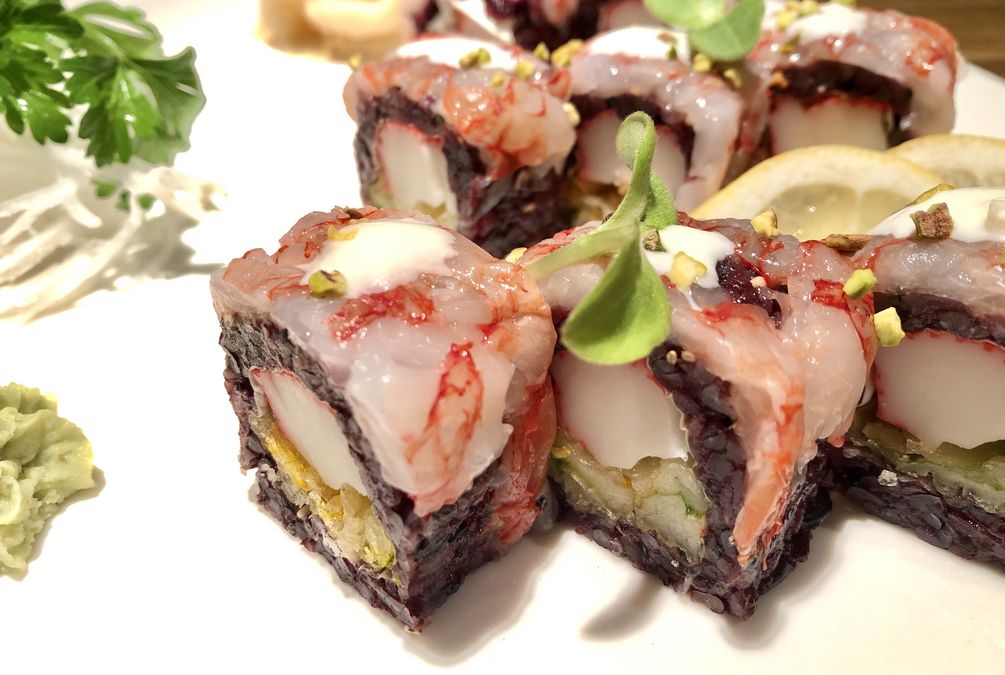 White fish Roll (con riso venere)