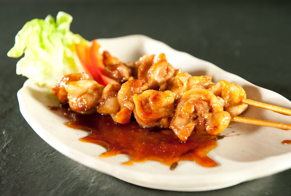 Yakitori spiedini di pollo